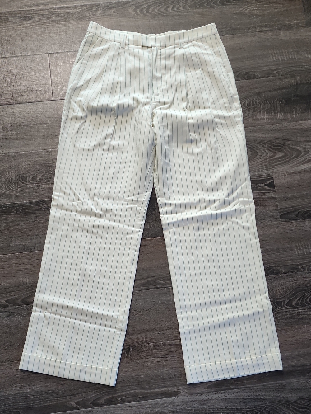 Favorite Daughter The Paige Pant Striped Linen Blend Trousers